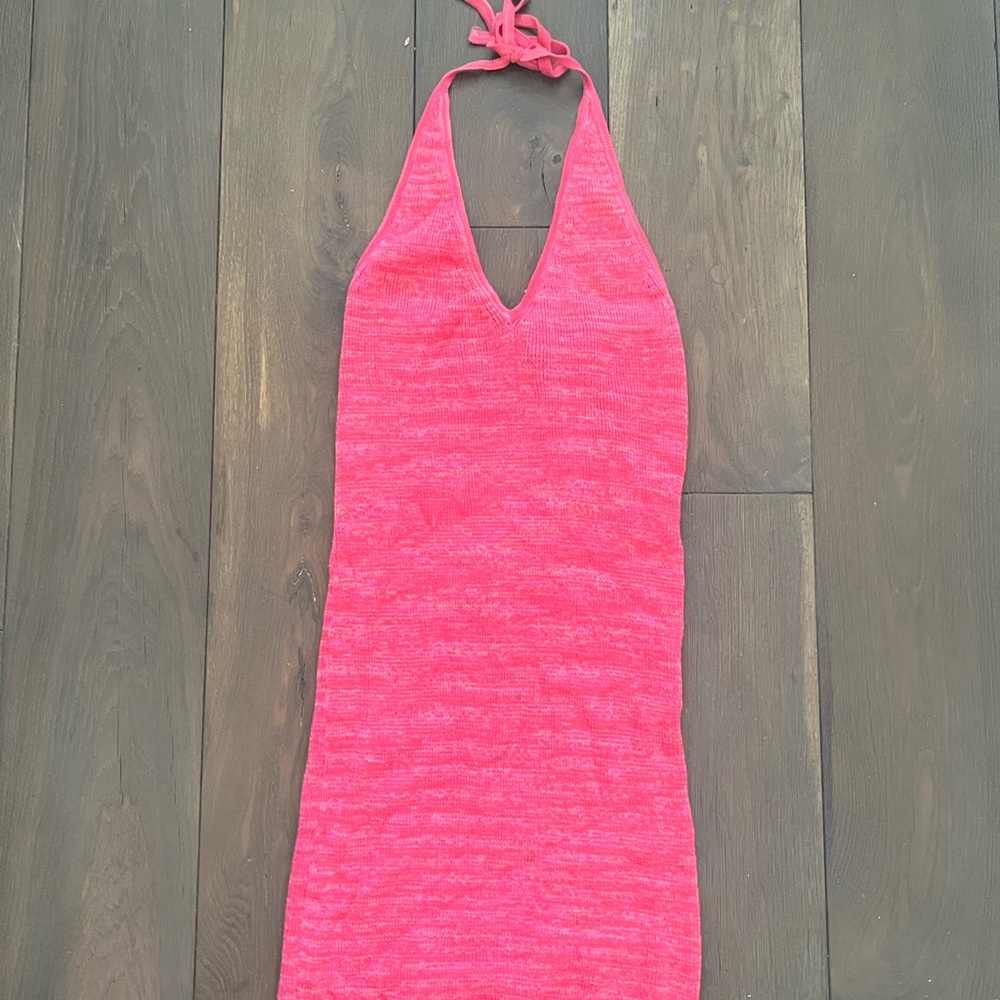 Wild Fable Neon Knitted Halter Dress